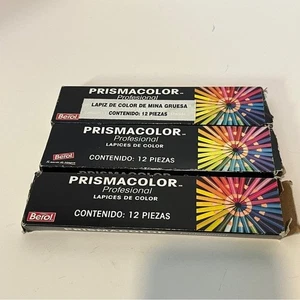 Prismacolor Berol Professional Coloured Pencil Crayons Green Aquamarine VTG Y2k - Foto 1 di 14