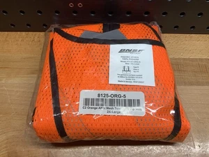 BNSF Orange ANSI Mets Tear-away Zip Vest 8125-ORG-5 SIZE 2X-LARGE - Picture 1 of 4