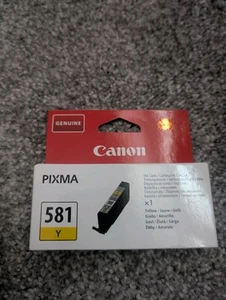 Genuine Canon CLI-581Y, Yellow Ink Cartridge, For Pixma - Picture 1 of 2