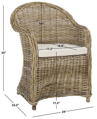 Safavieh ZANE CLUB стул, сниженная цена 2172772601 SEA7006A - Изображение 1 из 4