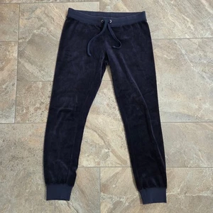 Pantalones deportivos Juicy Couture de terciopelo con cordón cintura cómodos informales - Imagen 1 de 7