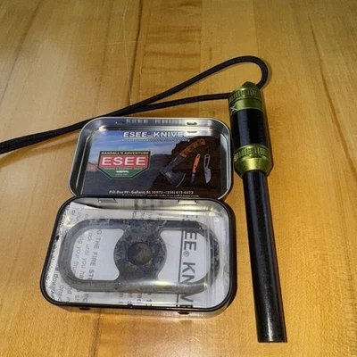 Exotac Fire ROD XL Fire Starter com fita de reparo e aço Esee Fire ambos novos - Imagem 1 de 4