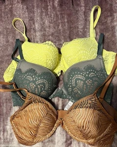 Victoria’s Secret BH 32C Dream Angels sehr sexy Push-up BH 3 Stück Set - Bild 1 von 11