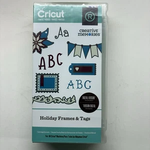 Cricut Creative Memories Holiday Frames Tags Shapes Font Cartridge Provo Craft - Picture 1 of 7