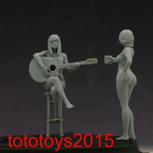 1/72 1/64 1/43 1/35 1/24 1/18 Guitar Pretty Girl Scene Miniatures Figures Doll - Picture 1 of 4