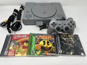 Sony PlayStation SCPH-5501 PS1 Konsole System Bundle - getestet und funktioniert - Bild 1 von 8