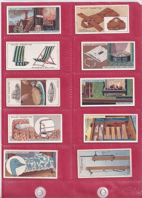 WILLS - HOUSEHOLD HINTS (ORIGINAL) -  ISSUED 1927 - 10 CARDS - HIGH NUMBERS - Image 1 of 2