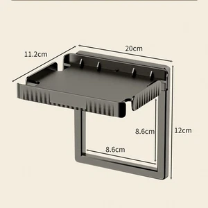 Wall Outlet Shelf Wall Outlet Shelf Organizer Plastic For Router - Picture 1 of 15