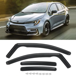 For 2020-2025 Toyota Corolla In-Channel Window Visors Vent Rain Guard Deflectors - Picture 1 of 17