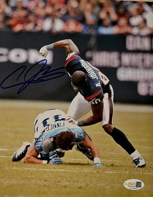 Andre Johnson Signed Autographed 8X10 Photo JSA Authentic SPOT LIGHT METALLIC - Image 1 of 3