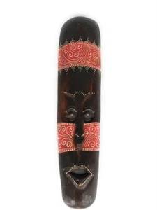 Tribal Tiki Mask 20" Red - Tattoo Primitive Art | #wib370150r - Picture 1 of 1