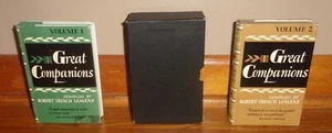 GREAT COMPANIONS Volumes 1 & 2-Compiled ROBERT FRENCH LEAVENS-Superb HC DJ Box! - Picture 1 of 24