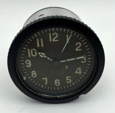 AVRM (Dark brown) USSR Soviet Military Tank Panel Clock 5 Days #46938 - Image 1 of 4