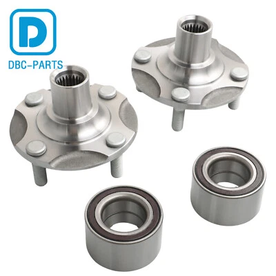 Juego de 2 bujes y cojinetes de rueda delantera aptos para Mitsubishi Mirage G4 2017-2024 Foto 1 de 4