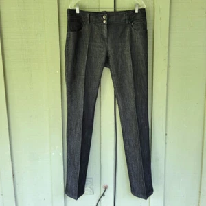 ETCETERA Black Sparkly Jeans 10 Cotton Blend - Picture 1 of 5