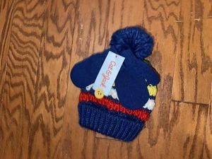 GIRLS Winter HAT W/EARS Warm Fuzzy CAT & M CREAM Sz 4-7 (L) - Picture 1 of 2