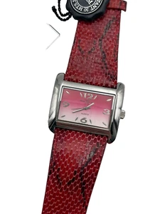 OROLOGIO M&M PRIMO EMPORIO UNISEX RETTANGOLARE QUARZO ACCIAIO PELLE - Picture 1 of 4