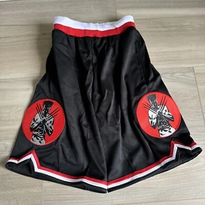 RETRO Mperial Sportswear Wolverine Black & Red YOUTH Basketball Shorts M - Picture 1 of 10