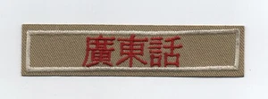 Interpreter Cantonese (Chinese) Award Strip, Red on Tan, BSA 2010 Backing, Mint - Imagen 1 de 1