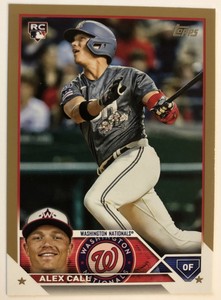 2023 Topps Update #US253 Alex Call RC Rookie Gold Parallel /2023 Nationals