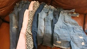 Girls Jeans/ Denim Capris/ Pants, Size 10, Lot Of 10, Gap, Justice,... - Picture 1 of 20