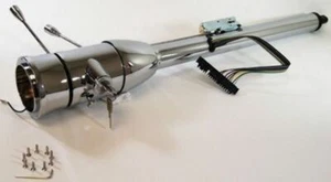 Street Rod Chrome 32" Tilt Steering Column With Ignition Floor Shift - Picture 1 of 1