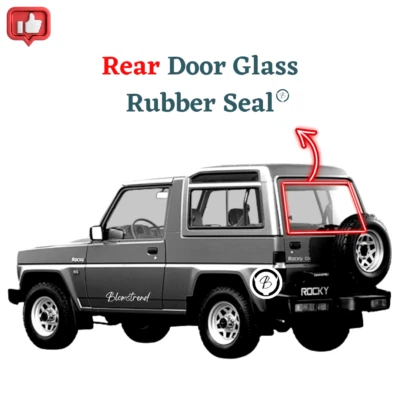 Sello de goma de vidrio para puerta trasera Daihatsu Taft Rocky Rugger Fourtrak F70 F73 F75 F78 Foto 1 de 4