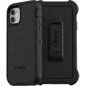 OtterBox Defender Pro Series Rugged Protection Black Case and Holster- iPhone 11 - Picture 1 of 1
