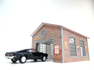 Scale 1:24 DIY Diorama garage for model cars Diorama model kit Diorama modelling - Picture 1 of 17