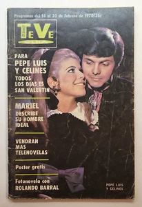 VTG TV GUIDE MAGAZINE / TE-VE GUIA / PEPE LUIS + CELINES / PUERTO RICO 1970 - Foto 1 di 3