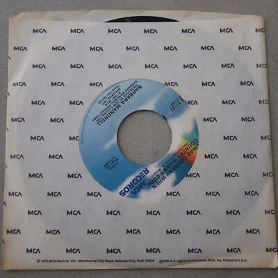 BARBARA MANDRELL I WAS COUNTRY WHEN COUNTRY WASN'T COOL/A WOMAN VINYL 45 15-68 - Image 1 of 3