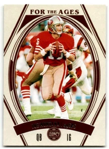 2021 Panini Legacy #FTA-10 Joe Montana For the Ages Blue NM - Picture 1 of 2