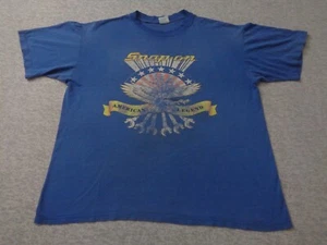 Vintage Snap On Tools Shirt Mens XL Blue Distressed - Picture 1 of 10