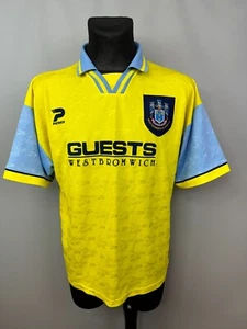 WEST BROMWICH 1995 1997 AWAY SHIRT FOOTBALL SOCCER JERSEY PATRICK MENS SIZE L - Picture 1 of 10