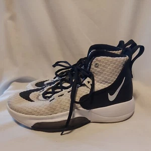 NIKE Zoom Zm Rize White Black Athletic Shoes Sneaker #BQ5468-100  Men’s Size 7.5 - Picture 1 of 12