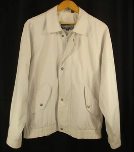 Members Only Lightweight Jacket Full Zip Lined Beige Ivory Size 42 - Picture 1 of 12