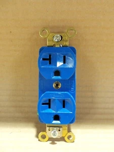 NEW LOT OF 2 HUBBELL HBL5352BL HBL DUPLEX RECEPTACLE NEMA 5-20R - Picture 1 of 5
