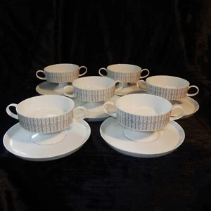 Juego ROSENTHAL Alemania FILIGRANA 6 Crema Sopa Tazón Base Tapio WIRKKALA - Imagen 1 de 10