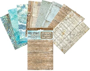 FONDOS DE PAPEL ARROZ STAMPERIA A6 - CANCIONES DEL MAR - 8 HOJAS 10,5 x 14,8cm - Imagen 1 de 10