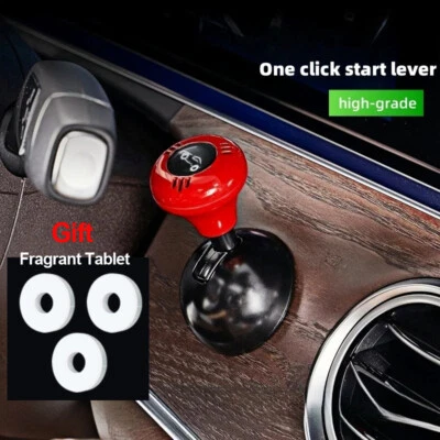 Luxury Metal Push-to-Start Button Cover Car Engine Start Stop Joystick Ball-bar  - Image 1 of 4