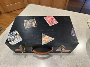 The Blue Studio Wooden Storage Chest Trunk | Decorative Wood Box. Well Made - Picture 1 of 24