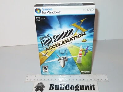 Sticker Sealed Microsoft Flight Simulator X Acceleration Expansion Pack Game PC  - Image 1 of 3