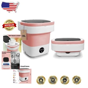 Folding 15L Portable Washing Machine with 3 Modes - Perfect for RVs & Camping - Picture 1 of 9