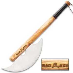 33" Bad Axe Tactical Baseball Bat Zombie Apocalypse Battle Outdoor Steel Wood - Picture 1 of 4