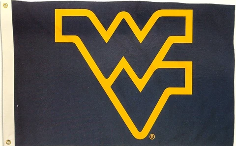 West Virginia Mountaineers  2'x3' Flag Boat Camper Man Cave RARE Cover