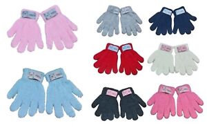 Boys Girls Unisex Kids Children Winter Autumn Soft Knitted Soft Gloves 1-5 Years