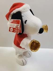 Hallmark Peanuts SNOOPY Timbre de Campana de Navidad 14" Sonido de Movimiento Canciones Peluche BONITO - Imagen 1 de 6