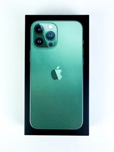 Original iPhone 13 Pro Max Vert Boîte Retail avec Manuel BOITE SEULE - Photo 1 sur 3