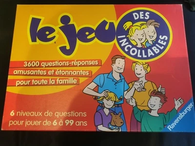 Le JEU des INCOLLABLES ,RAVENSBURGER. 3600 questions. - Photo 1/4