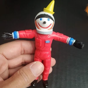 Figura de goma flexible Jack in the Box de colección roja 4" juguete publicitario restaurante - Imagen 1 de 6